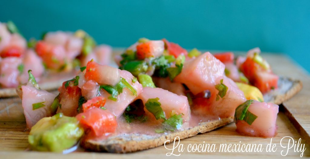 Ceviche con fresa