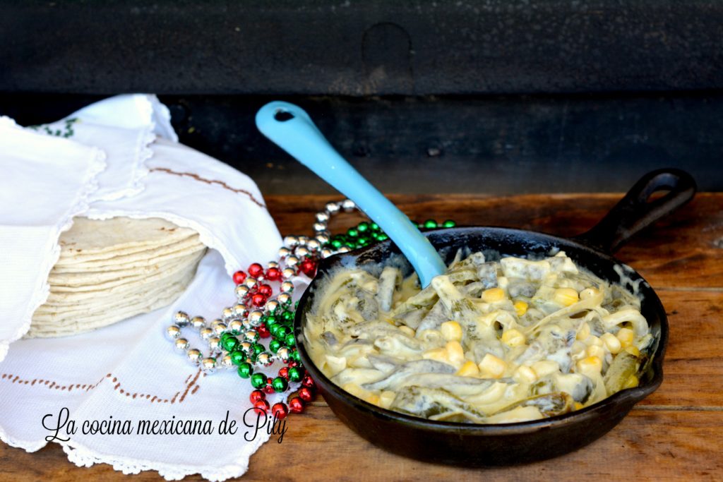 rajas con crema